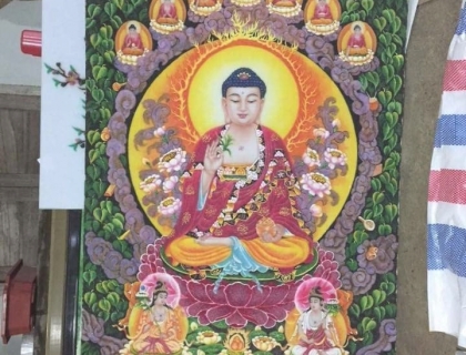 Tranh Đá Quý Truyền Thần - Linh Phật TG0054